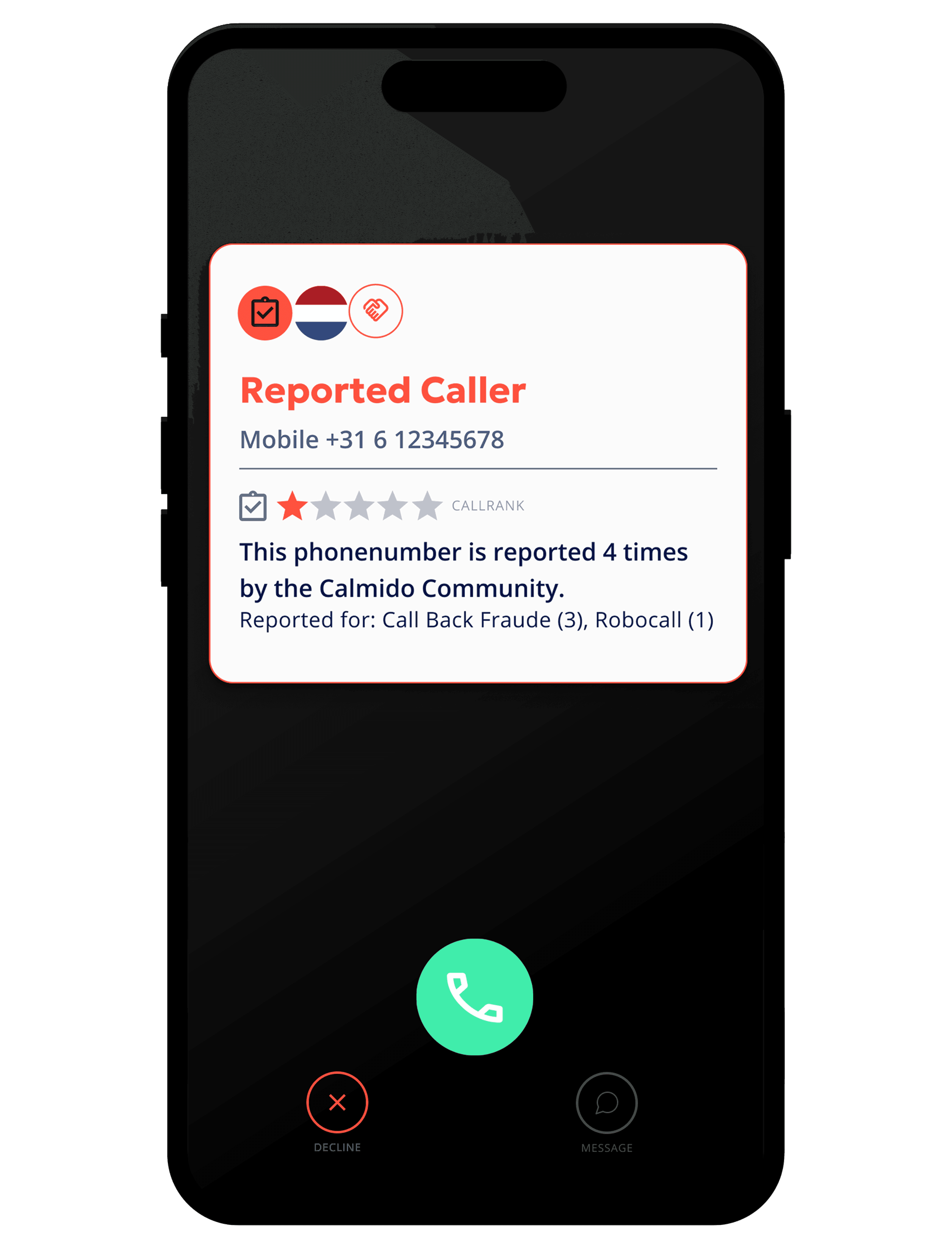 Calmido feature preview